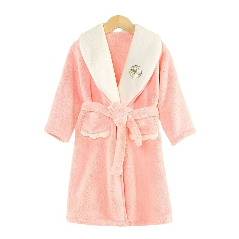 Baby Gown Nightwear - Jubah Kartun Anak-anak Pakaian Tidur Bulu