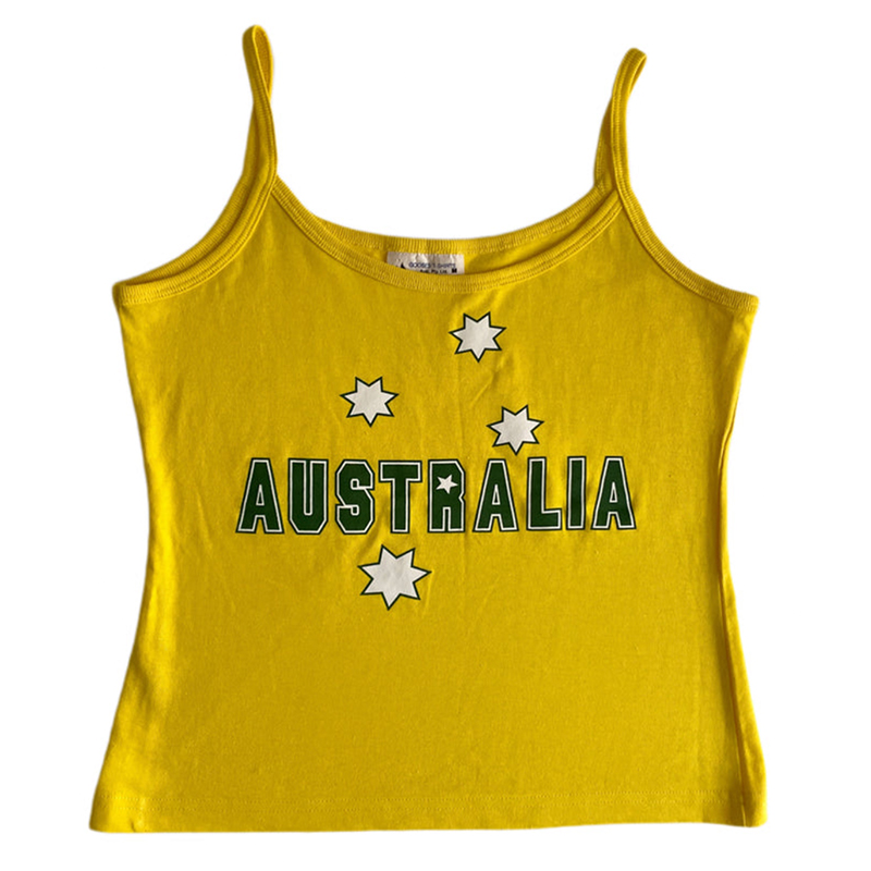 Baby Yellow Clothing Women - Baju Y2k motif kuning kamisol wanita