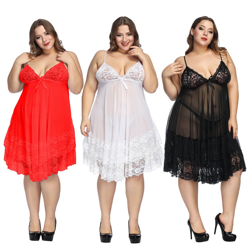 Baby Gown Nightwear - S-7XL pakaian tidur wanita, piyama bertali