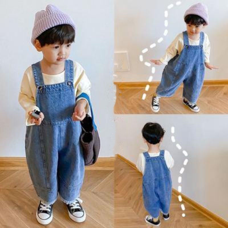 Celana kaki lebar longgar anak - Baby Overall Denim ulasan dan harga