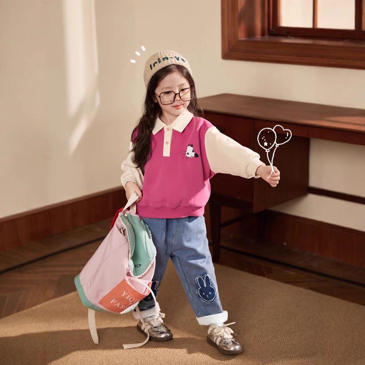 Pakaian Rumah Krim Kerah Polo  - Baby Clothing Winter ulasan dan harga