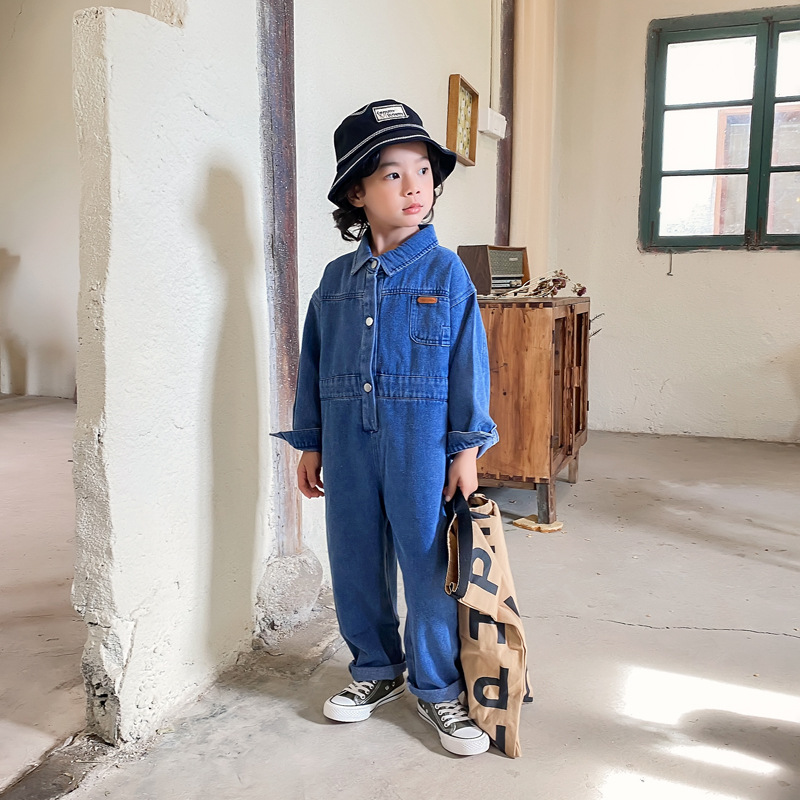 2024 musim gugur anak-anak Den - Baby Overall Denim ulasan dan harga