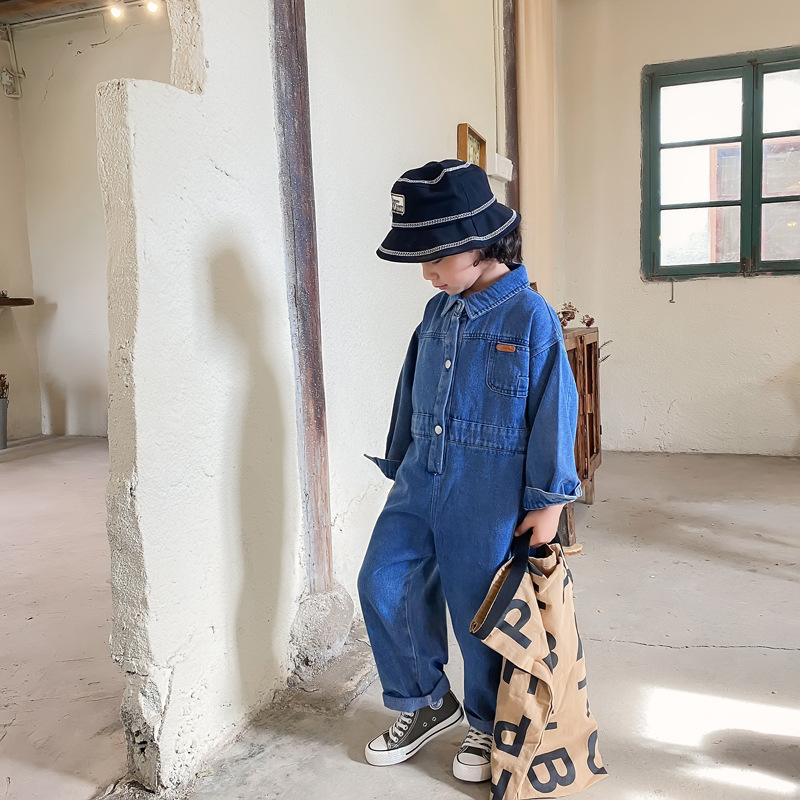 2024 musim gugur anak-anak Den - Baby Overall Denim ulasan dan harga