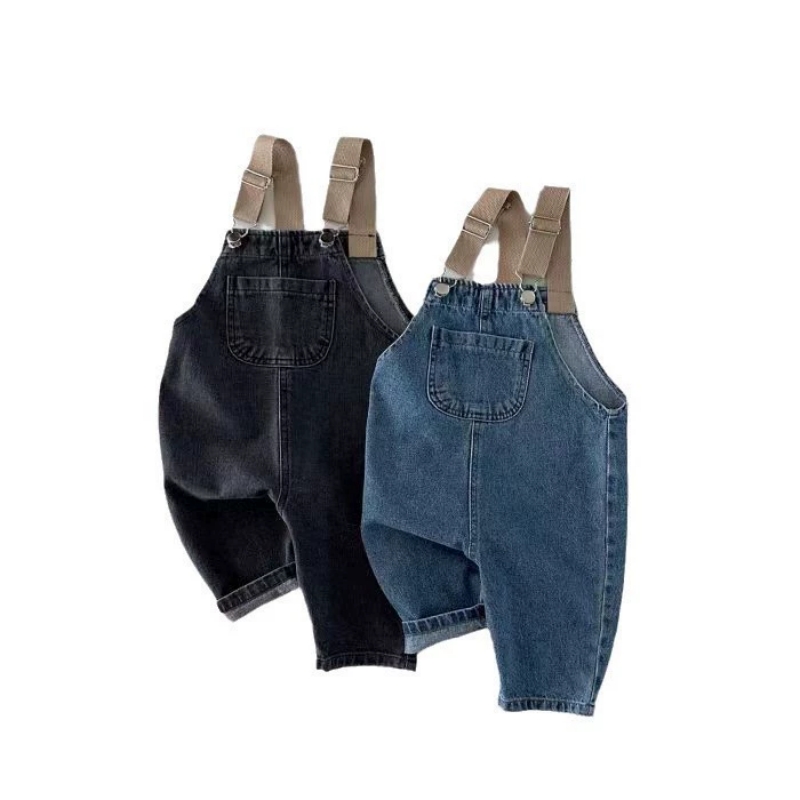HY230201 Gaya Korea 2025 Blok  - Baby Overall Denim ulasan dan harga